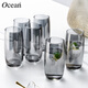 Ouxin imported from Thailand glass cold kettle water cup set household light luxury gray high temperature resistant cup holder