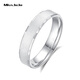 Miss JuJu platinum ring fashion ring pt950 platinum fashion ring for men and women, 8# single, about 4.1g, width 3.5mm, more gram weight, less compensation