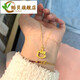 Mussel Gold Store HelloKitty Hollow Gold Necklace Simple Hello Kitty KT Bow Plated 18ktty Necklace tty Necklace