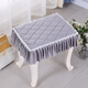 Runhuanian thickened dressing table stool cushion makeup stool cover piano stool cover square stool cover rectangular student seat cushion (plush cloth) elegant gray D style rectangular 25x35cm
