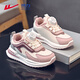 Warrior Children's Shoes Winter Girls' Sports Shoes Plus Velvet Warm Children's Cotton Shoes Boys' Shoes WZ-B082L Rice/Pink 37