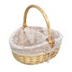 Sushu Home Towel Basket with Cover and Partition Willow Rattan Picnic Basket Shopping Gift Basket Hotel Property Haidilao Towel Cleaning Basket Red Plaid Small Size with Cover