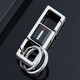 Omeda Men's Double Ring Waist Hanging Car Keychain Metal Home High-end Keychain Simple Personalized Keychain Pendant