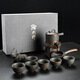 Lazy stone grinding automatic tea set full set household anti-scald teapot Chinese tea making artifact Kung Fu tea cup with gift box automatic three-piece set 3 heads