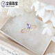 Chen Ru Iris Japanese niche small fresh retro literary tanzanite zircon marquise ring s925 silver gold-plated gold Hong Kong No. 10/Yomei No. 5