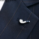 North Martin North Martin high-end brand brooch men's Chinese style retro suit wedding gift lapel pin silver