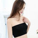 Doqianzi 1/2 piece strapless bra bra for women to prevent exposure one-piece student bottoming summer tube top white flat mouth + black flat mouth One size fits all 80-120Jin Jin equals 0.5 kg