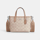 COACH brand direct supply women's small portable shoulder crossbody bag tote bag latte color CW032 New Year gift