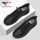 SEPTWOLVES official men's shoes new sneakers business men's shoes men's white shoes casual shoes W8343430083 black 40