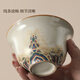 Shangyanfang Ru Kiln Sancai bowl teacup high-end ceramic fair cup with tea leak filter three-piece Kung Fu tea set for one person