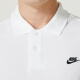 耐克（NIKE）官方 短袖男 2025夏季新款纯棉透气潮流t恤运动休闲商务POLO衫男 新到货/下摆开叉/刺绣logo/白色 2XL 【185】