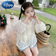 Disney (Disney) Girls 2024 Summer New Sun Protection Clothing Jacket Children's Summer Lace Top Baby Girl Thin Hooded Sun Protection Clothing Sun Protection Clothing 100 Sizes