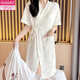 
Victorian style (VEDORYGEDIAO) nightgown for women summer pure cotton short-sleeved bathrobe Japanese thin Yugui dog pajamas Japanese mid-length 653 L