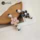 SO SOUL ponytail clip headwear half-tied hair clip small hair volume small hair clip female back of the head one-word clip spring clip horizontal clip black