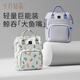 October Crystal Mummy Bag Work Travel Backpack Multifunctional Large Capacity Maternity and Baby Bag Fashion Handbag Yellow Leaf