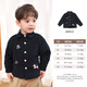 LUSON Little O Dad Baby Boy Baby Jacket Boys Autumn and Winter 2025 New Baby Embroidered Lapel Shirt Dark Sapphire Blue 73