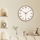 Made in Tokyo, Muyu series wall clock clock wall clock living room 2025 new electronic clock 35cm mocha brown