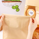 Baiji kraft paper portable bread packaging bag toast packaging bag rolled edge sealing bread bag comes with stickers 10 pieces
