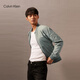 Calvin KleinJeans Spring and Autumn Men's Business Casual Commuting Embroidered Letters ck Baseball Collar Bomber Jacket PFF-Slate Gray M