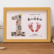 Baby's first birthday arrangement commemorating hand and foot prints, one-year-old gift photo frame, baby's hand and foot prints, mud ritual props B294-18 photos a3 I'm one year old