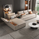 
Aijia Life Modern Simple Technology Cloth Sofa Bed Foldable Dual-Use Living Room Guifei with Storage Storage Direct Sofa Outer Diameter 2.51 meters [Guifei Style] [Sponge Style] Please note the color