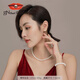 Jingrun Pearl Necklace Jingshu Natural Freshwater Pearl Necklace Highlight Classic Versatile Full Bead Chain Birthday Gift for Women to Wear Jingmei/Nearly Round/5.3-6.3mm42+3cm Lobster Clasp