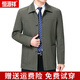 Hengyuanxiang pure cotton windbreaker men's spring and autumn new loose middle-aged dad's outfit grandpa lapel jacket large size coat top 903 Khaki 3XL 185 140-160Jin Jin equals 0.5 kg
