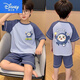 Disney boys' pajamas 2025 new summer children's pure cotton short-sleeved suit Nezha: The Devil Boy Boy Thin Home Clothes 705 Red Nezha Boys One Size 14 (recommended body size 125-13555 Jin Jin equals 0.5 kg