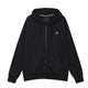 Jordan Men's Hooded Jacket Jordan Embroidered Logo Plus Velvet ESS Warm Sportswear FJ7772-010 Black XL