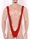 Men's bikini sexy bodysuit suspenders thong swimsuit V-shaped suspenders underwear white