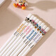 Disney Vertical Grain Ceramic Chopsticks Mickey Donald Duck Children's Home High-end Antibacterial, Mildew and Anti-Slip Vertical Grain Minnie Chopsticks 1 Pair