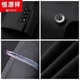 Hengyuanxiang Spring and Autumn Chinese Style Chinese Stand Collar Suit Mao Suit Men's Middle-aged Slim Tang Suit Men's Middle-aged Dad's Suit Pure Navy Blue Style 175B 156-166Jin Jin is equal to 0.5 kg
