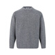 LEZORA Nostalgic Thick Needle Mother Brand 560g Superfine Merino Wool Anti-pilling Thick Sweater for Men Gray XL