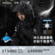 Raincoat moto roulant vélo électrique plein dans le corps en plein air étanche à l'épreuve des hommes et femmes adultes de livraison divisée Rider noir [anti-tempo-storm] Design respirant à 2 couches L [160-170 cm] [Livraison le même jour]