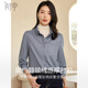First application Spring and Autumn thick long-sleeved shirt for women in the wilderness Maillard retro velvet soft layered shirt jacket S144C6002