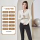 G LUXOME yoga wear for women autumn and winter 2025 new long-sleeved sports fitness Pilates training jacket top running suit autumn and winter three-piece set ivory white + cocoa L