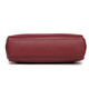 Crocodile shirt double zipper first layer cowhide wrist bag women's clutch bag simple long wallet T2008 wine red