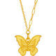 Saturday Blessing Butterfly Gold Necklace Women's Pendant Birthday Gift Price A0613726 Approximately 4.18g 40+5cm