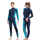 BLUE DIVE cross-border 3mm one-piece wetsuit water rescue warm snorkeling coach paddleboard surfing cold-proof jellyfish wetsuit 3mm black 2XL