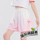 Pitt Girls passt zum Sommer-Kinder-Internet-Promi 2025 Neue große Kinder-Sommer-Eis Silk-Kurzdrosskortierer Sport-Mode-Shorts 9922 Weiß + 3388 Lila 120 cm