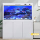 Fujian Jiang (minjiang) fish tank, aquarium, screen, living room, ecological landscaping, no need to change water, goldfish tank, ornamental arowana tank, turtle tank, aquatic plant tank, elegant white (fish farming gift pack + upgraded filtration) length 60*width 30*height 135 (fish tank+cabinet)