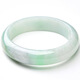 Private Ice Type Floating Green Jadeite Bracelet Light Green Young Burmese Jade (Processed) Jade Bracelet Floating Flower Bracelet Gift No. 56-57