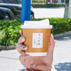 Disposable coffee cup with lid, milk tea paper cup, double-layered take-out packaged hot drink cup, exquisite portable hot drink cup with lid, 400ml double-layered white paper cup with black leak-proof lid, 100 pieces