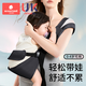 
Kechao baby-holding artifact newborn baby straps go out multi-function front horizontal baby-holding baby and children go out simple and dual-use [heavy recommendation] Ria Black [waist protection and anti-slip] [suitable for 0-4 years old, load-bearing 30kg+]
