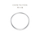 Chow Tai Fook Simple Geometric PT950 Platinum Ring Girl Birthday Gift PT163142 No. 11