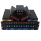Front is fiber optic terminal box SC/FC/LC/ST full 8-port terminal box 4/12/24 core rack-type optical cable fusion box 6-port/12 core LC small square head [full compatible]