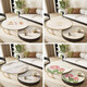 Lilang dining table mat round small round table round coffee table mat no-wash oil-proof and waterproof tablecloth anti-scalding anti-slip mat dining table mat Qingdai diameter 150cm