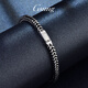 GsunG Platinum Dazzling Black Gold Bracelet Men's PT950 New Fashion Simple Platinum Bracelet for Men and Women Chopard Cuban Chain Priced by Gram, Contact Customer Service for Gold Price before Buying