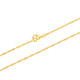 Caibai Jewelry Gold Necklace Pure Gold Water Ripple Women's Necklace Price Approximately 2.30g Approximately 40cm