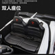 Agulun's new trendy Lambo children's car can be driven by four-wheeled two-seater children's sports car electric remote control toy car polished white MP3 four-wheel drive